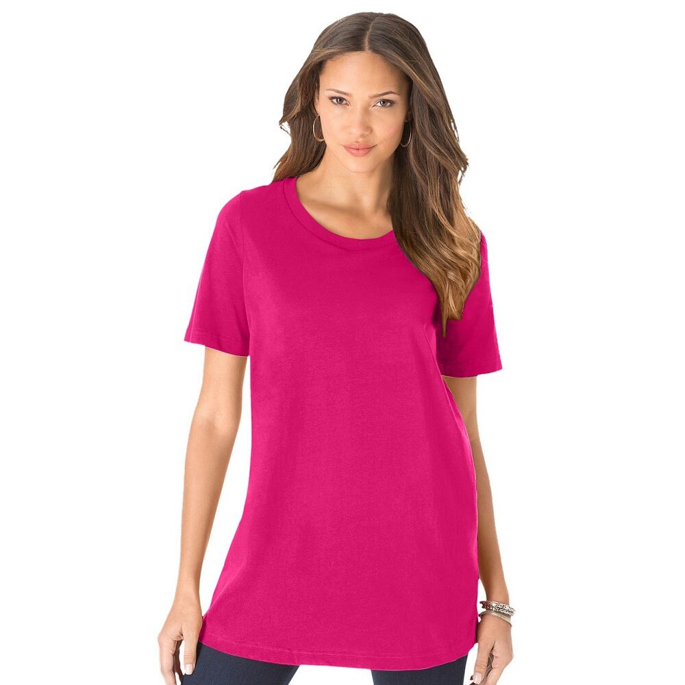 Женская футболка больших размеров с круглым вырезом Roaman Ultimate Roaman's, цвет Vivid Pink
Женская футболка больших размеров с круглым вырезом Roaman Ultimate Roaman's, цвет Vivid Pink