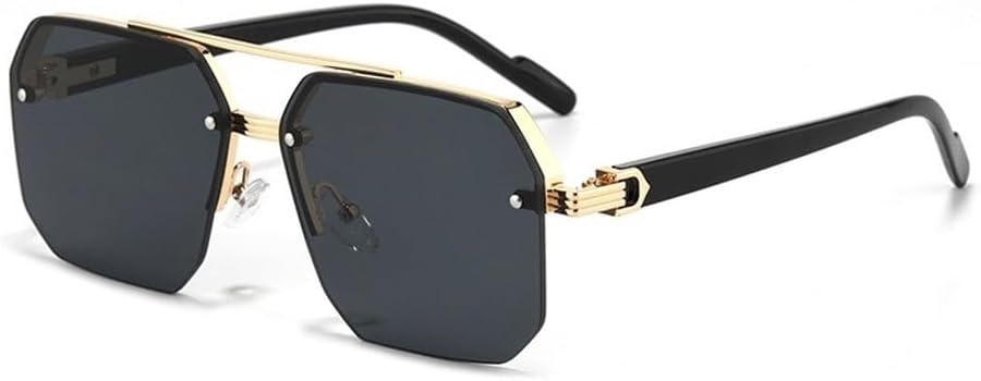 Мужские солнцезащитные очки в стиле ретро с двойной перемычкой, многоугольными и квадратными металлическими оправами, модные градиентные оттенки, трендовые женские солнцезащитные очки GHVWYX, Gold Black
Мужские солнцезащитные очки в стиле ретро с двойной перемычкой, многоугольными и квадратными металлическими оправами, модные градиентные оттенки, трендовые женские солнцезащитные очки GHVWYX, Gold Black