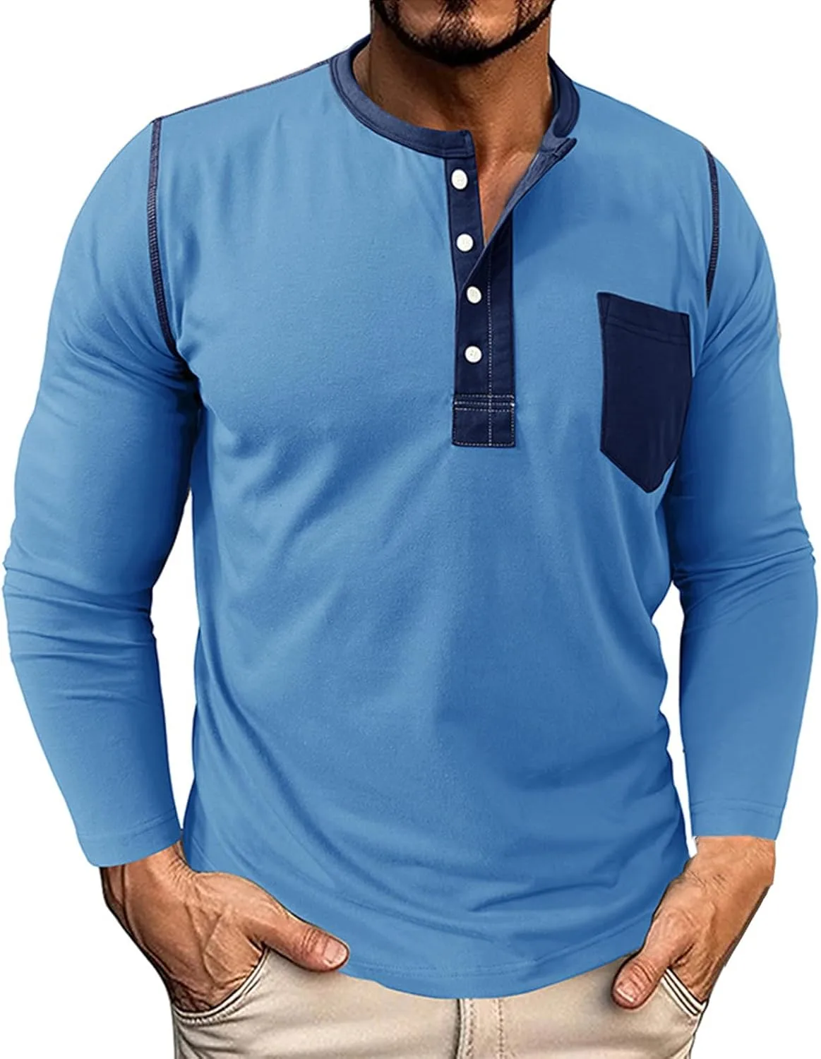 Мужская рубашка с длинным рукавом Henley Slim Fit Thatrich
Мужская рубашка с длинным рукавом Henley Slim Fit Thatrich