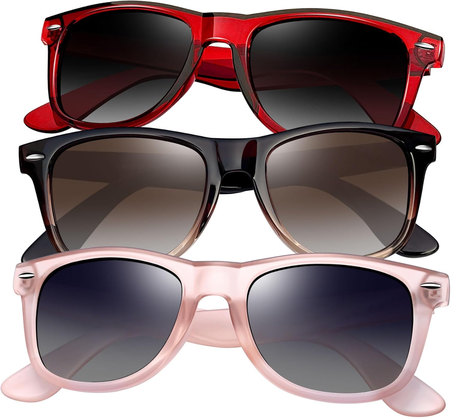 Набор из 3 квадратных солнцезащитных очков Joopin с поляризацией и защитой от УФ-излучения. Модные солнцезащитные очки для женщин и мужчин, H34-gradual Brown + Clear Red + Matte Pink
Набор из 3 квадратных солнцезащитных очков Joopin с поляризацией и защитой от УФ-излучения. Модные солнцезащитные очки для женщин и мужчин, H34-gradual Brown + Clear Red + Matte Pink