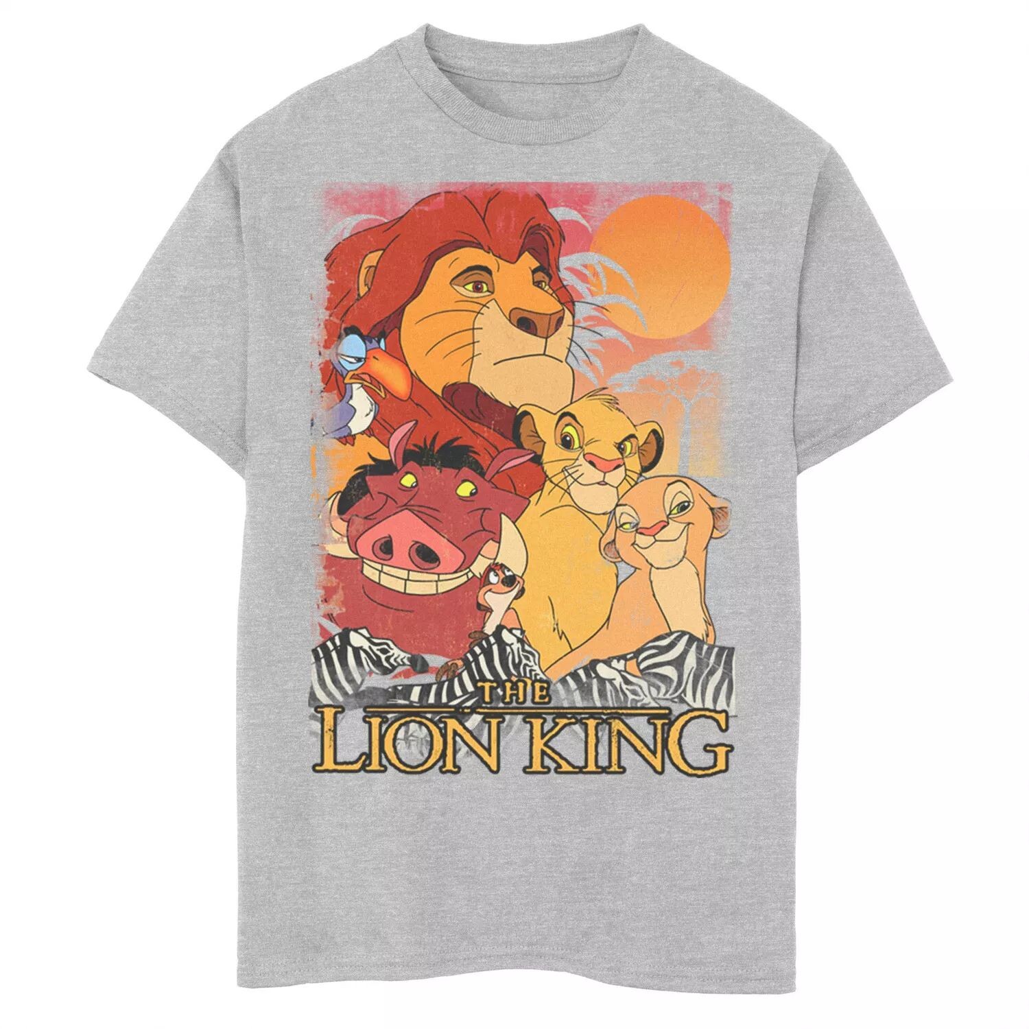Винтажная футболка с графическим рисунком и плакатом Disney's «Король Лев» для мальчиков 8–20 лет с групповым снимком и закатом Disney
Винтажная футболка с графическим рисунком и плакатом Disney's «Король Лев» для мальчиков 8–20 лет с групповым снимком и закатом Disney