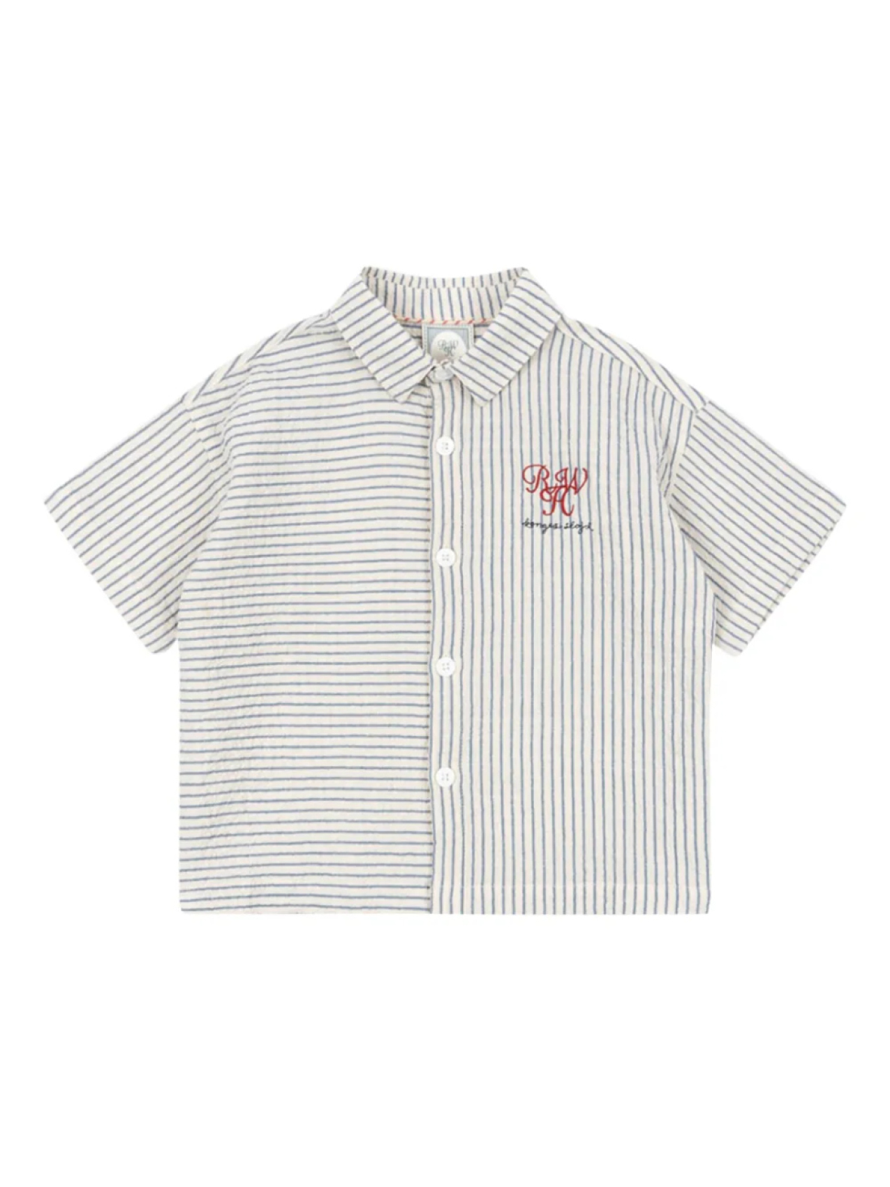 Рубашка в двойную полоску Konges Sløjd, синий
Рубашка в двойную полоску Konges Sløjd, синий