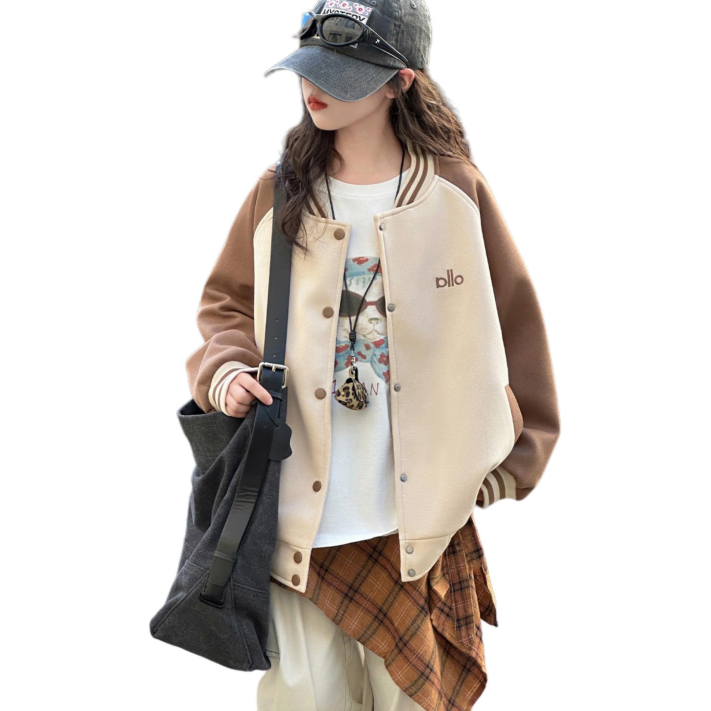 Бейсбольная куртка для подростков весна-осень Disney, бежевый
Бейсбольная куртка для подростков весна-осень Disney, бежевый