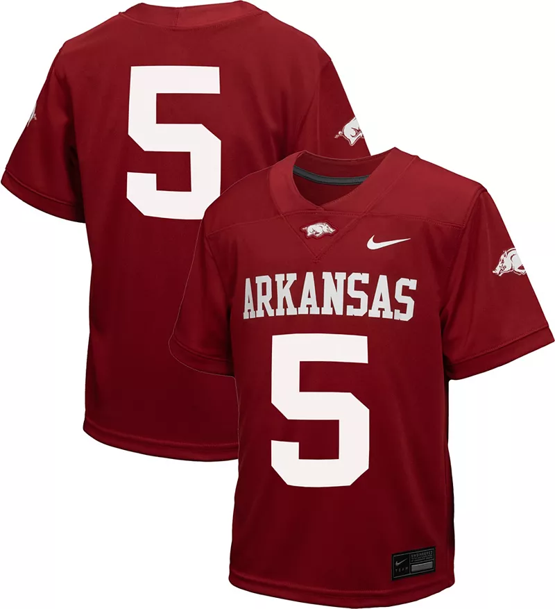 Футбольная майка Nike Toddler Arkansas Razorbacks #5 Cardinal Replica
Футбольная майка Nike Toddler Arkansas Razorbacks #5 Cardinal Replica
