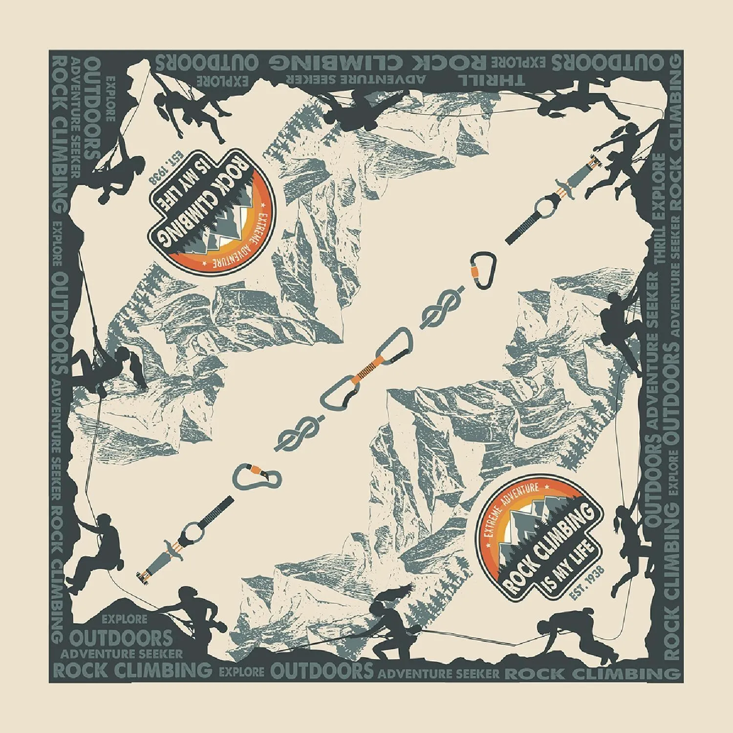 Графический бандана Carolina Mfg., Climbing
Графический бандана Carolina Mfg., Climbing