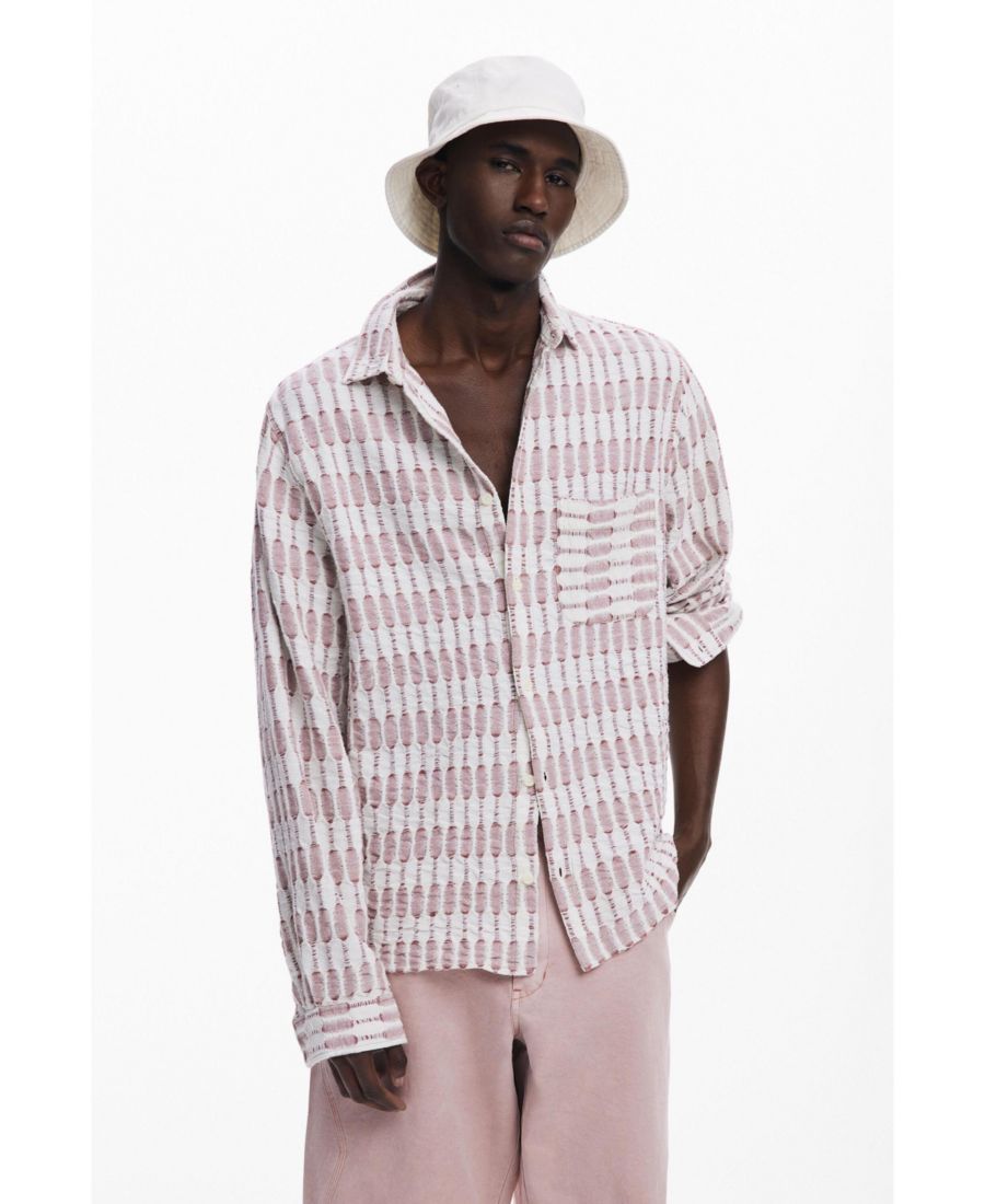 Мужская рубашка с длинными рукавами и ажурным узором Desigual, Red
Мужская рубашка с длинными рукавами и ажурным узором Desigual, Red