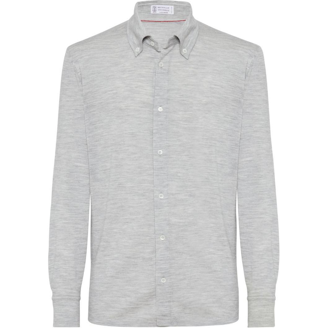 Длинный рукав вязаная рубашка Brunello Cucinelli, светло-серый
Длинный рукав вязаная рубашка Brunello Cucinelli, светло-серый