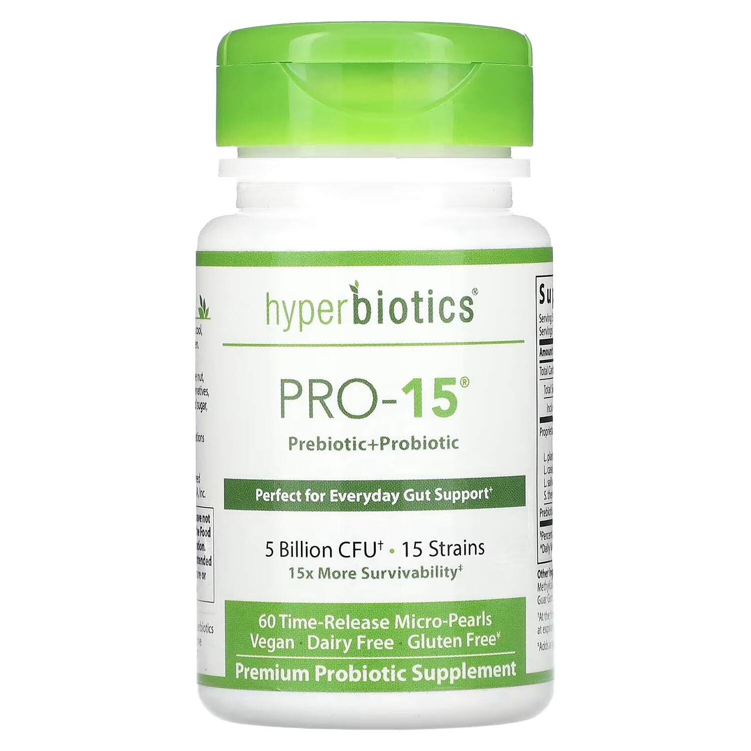 Пребиотик Hyperbiotics PRO-15 без глютена, 60 капсул
Пребиотик Hyperbiotics PRO-15 без глютена, 60 капсул