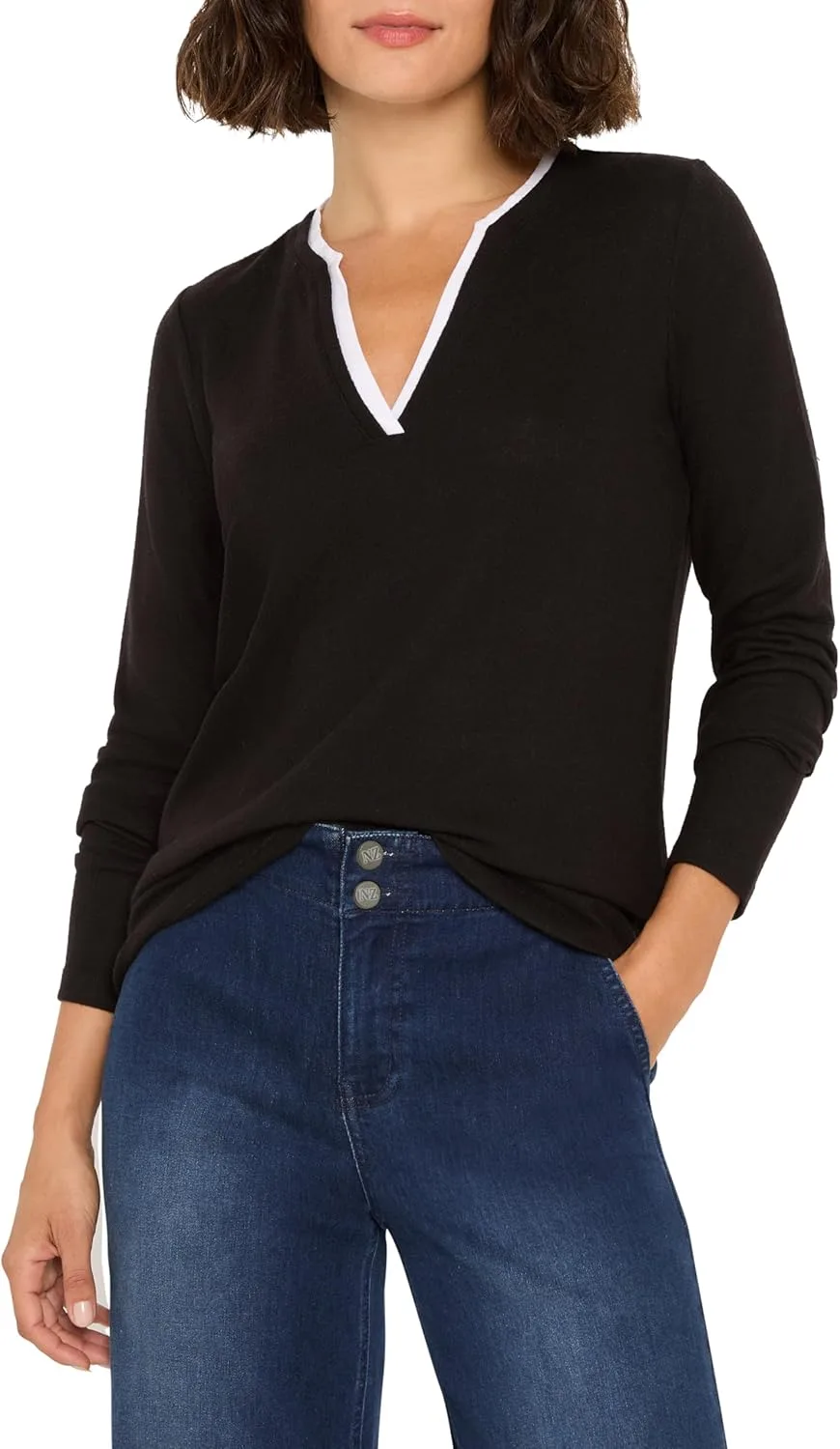 NIC+Zoe Women's Cozy Jersey Split Neck Tee
NIC+Zoe Women's Cozy Jersey Split Neck Tee