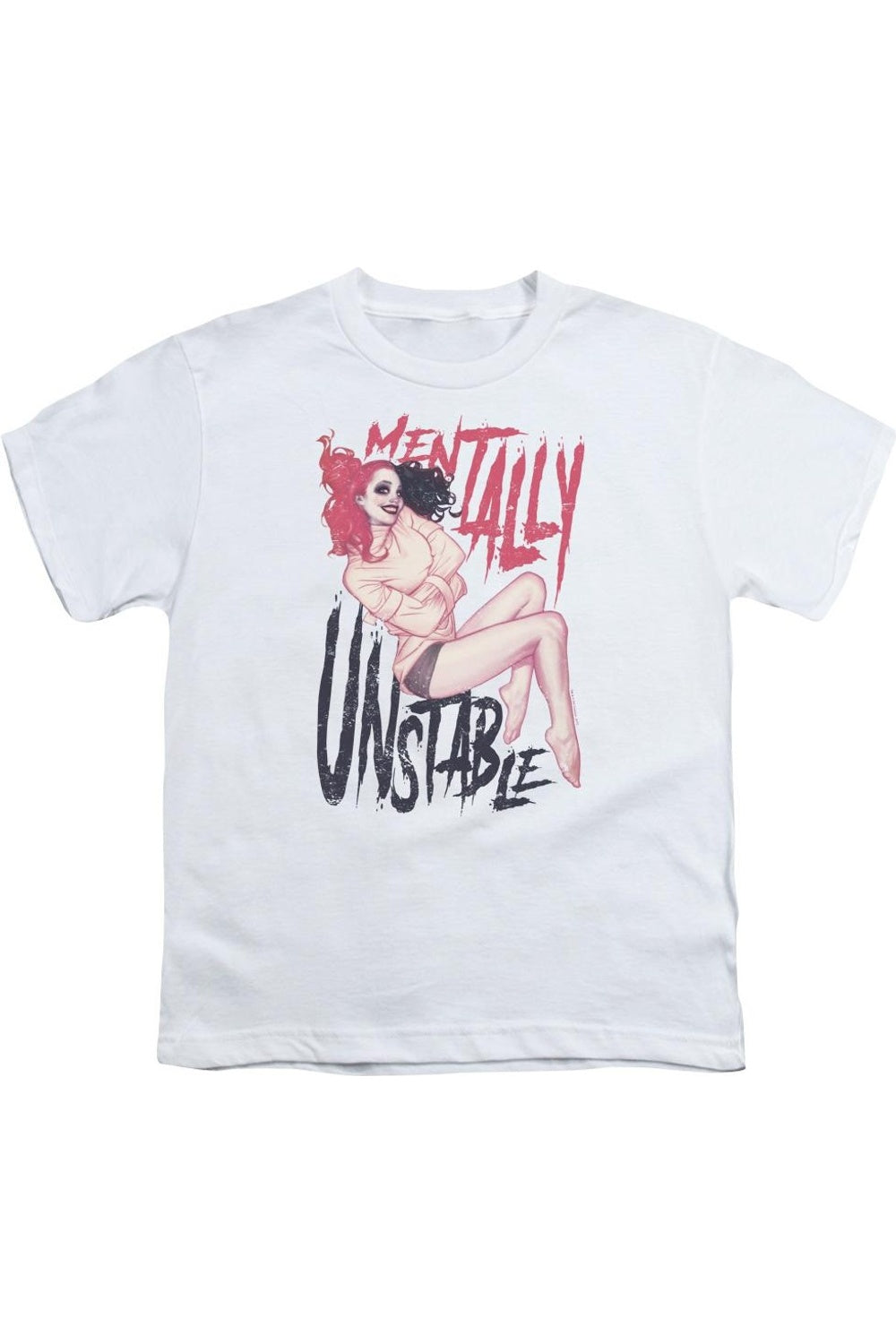 Футболка с коротким рукавом Batman Unstable для детей Gildan, белый 
Футболка с коротким рукавом Batman Unstable для детей Gildan, белый