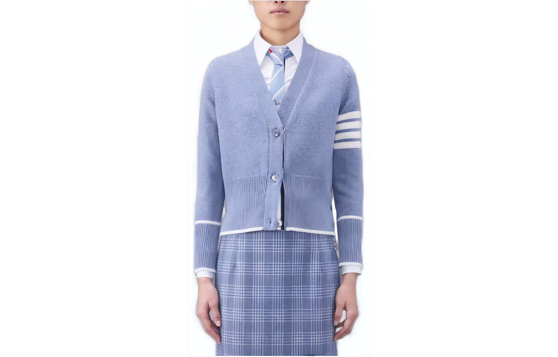 THOM BROWNE Свитер Women's Sky Blue
THOM BROWNE Свитер Women's Sky Blue