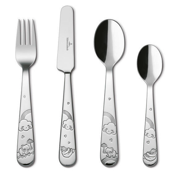 Детские столовые приборы 4 шт Villeroy & Boch, серебряный
Детские столовые приборы 4 шт Villeroy & Boch, серебряный