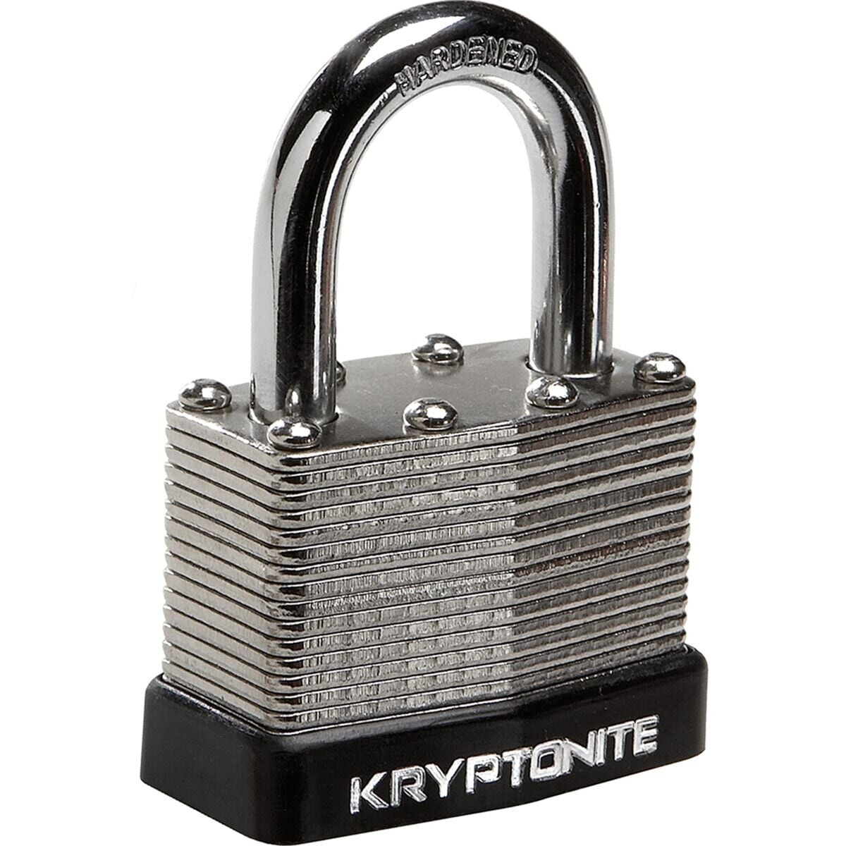 Замок из ламинированной стали Kryptonite, серебряный 
Замок из ламинированной стали Kryptonite, серебряный