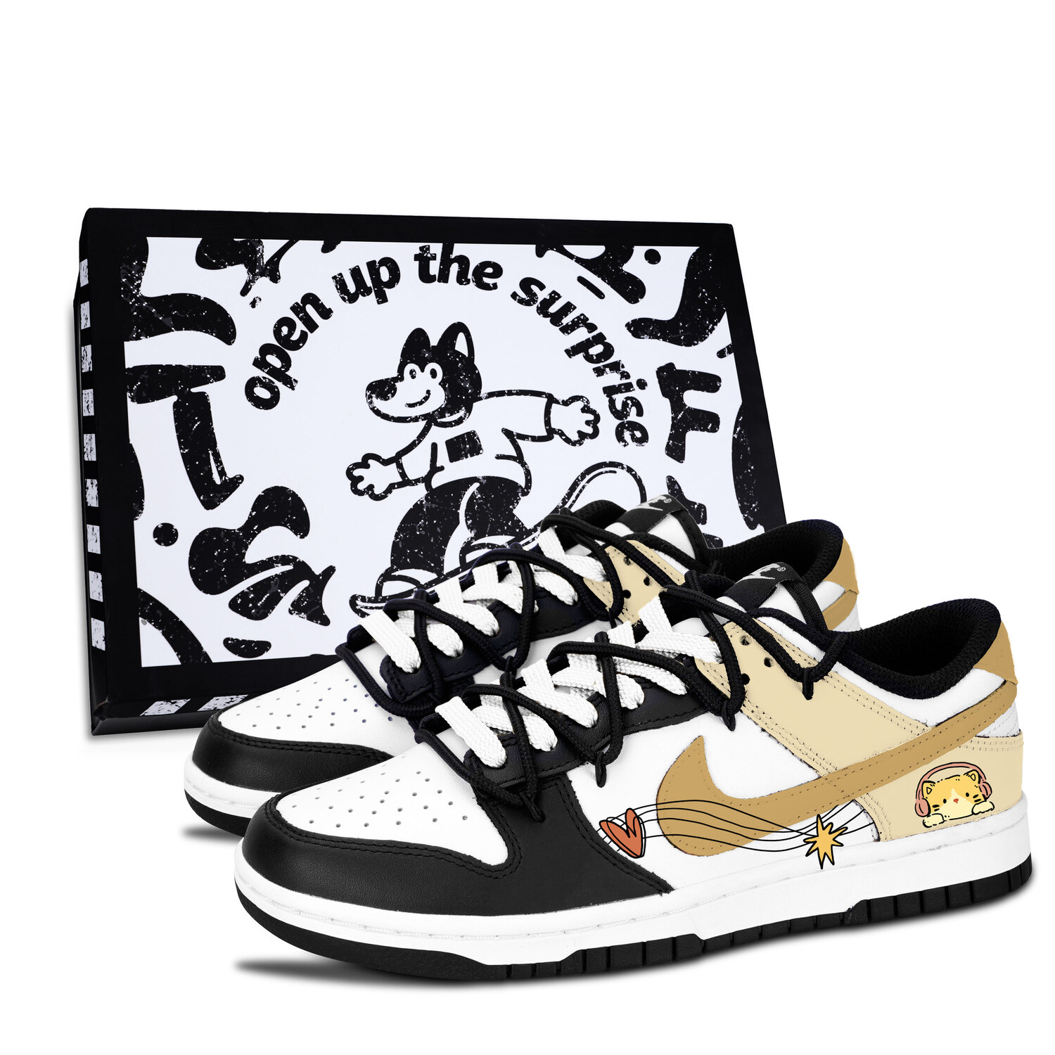 Dunk Black White, Starlight милые кошки устойчивые к истиранию низкие скейтборд кроссовки unisex Nike, желтый
Dunk Black White, Starlight милые кошки устойчивые к истиранию низкие скейтборд кроссовки unisex Nike, желтый