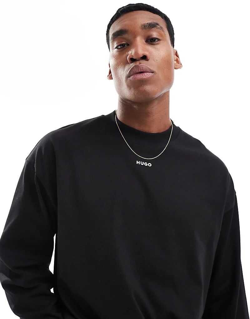 Футболка с длинным рукавом HUGO Red daposo черного цвета
Футболка с длинным рукавом HUGO Red daposo черного цвета