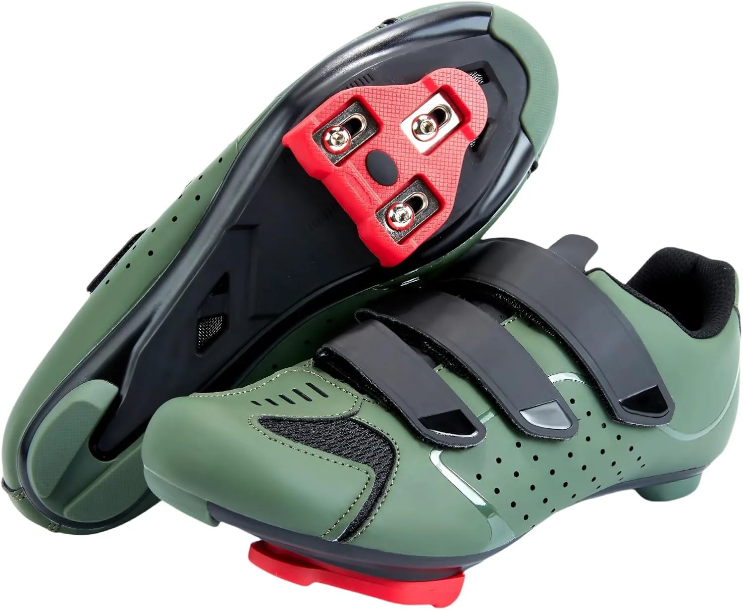 Мужские велосипедные туфли для Peloton, размер 7-15 - совместимы с 2-болтовыми зажимами SPD, тренировочные велотуфли с 3-болтовой системой Look Delta - для езды на велотренажере и на улице ZOKSOVE, оливковый
Мужские велосипедные туфли для Peloton, размер 7-15 - совместимы с 2-болтовыми зажимами SPD, тренировочные велотуфли с 3-болтовой системой Look Delta - для езды на велотренажере и на улице ZOKSOVE, оливковый