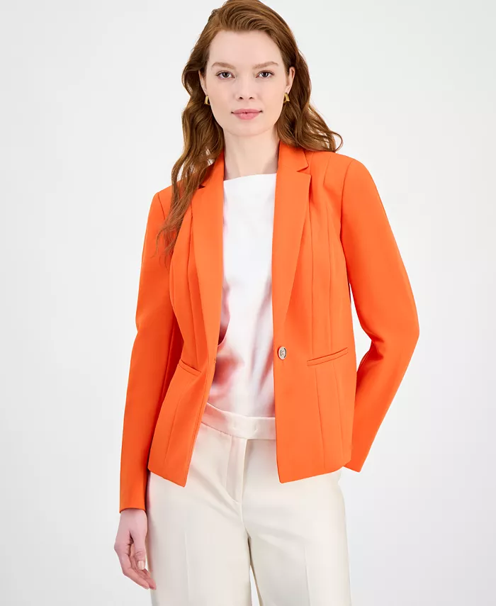 Женский приталенный однобортный пиджак со швами, Regular & Petite Kasper, оранжевый
Женский приталенный однобортный пиджак со швами, Regular & Petite Kasper, оранжевый