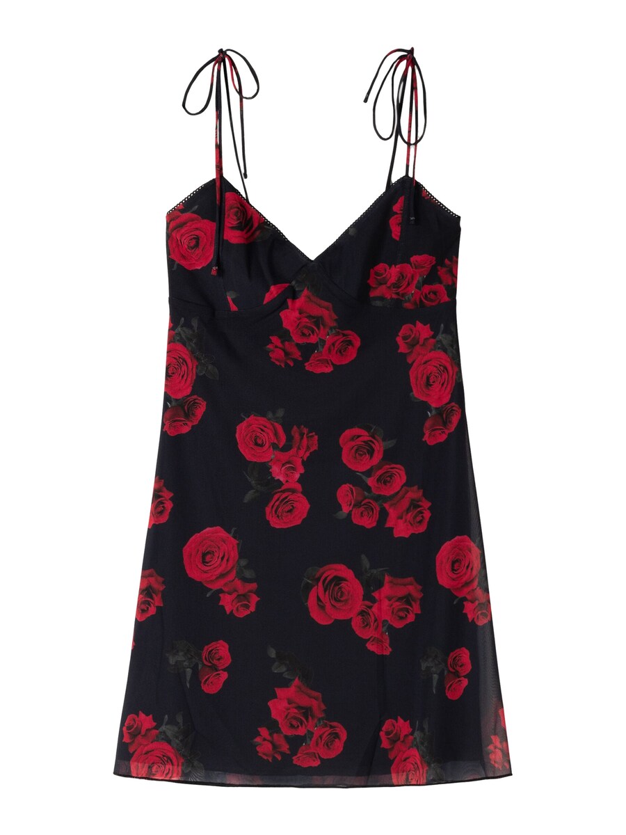 Летнее платье Bershka, черный
Летнее платье Bershka, черный