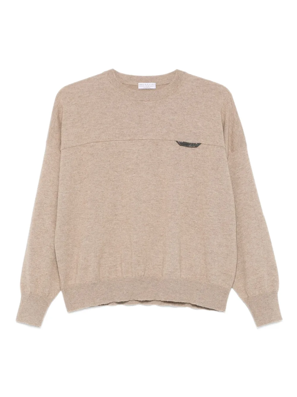 Свитер с узором Монили Brunello Cucinelli, коричневый
Свитер с узором Монили Brunello Cucinelli, коричневый