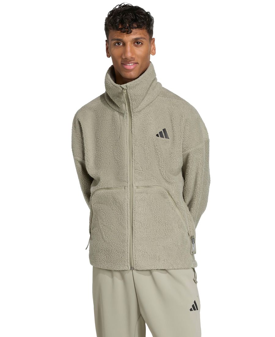 Мужская спортивная куртка City Tech из флиса с высоким ворсом и застежкой-молнией Adidas, Stone gray
Мужская спортивная куртка City Tech из флиса с высоким ворсом и застежкой-молнией Adidas, Stone gray