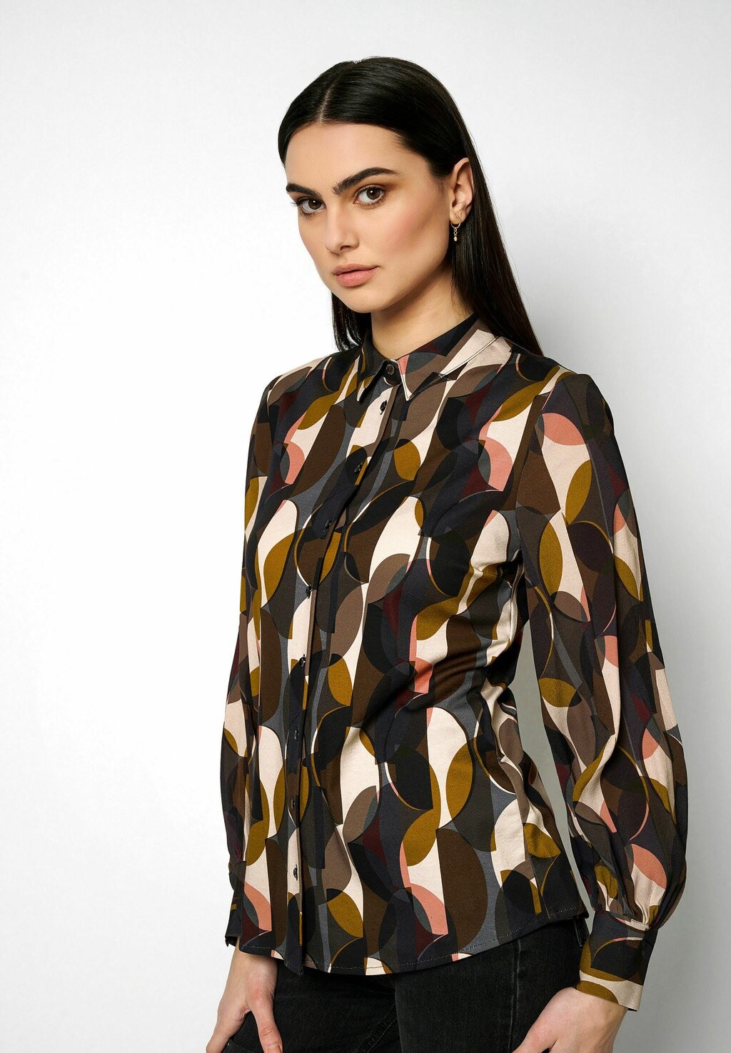 Блузка на пуговицах DESOTO, коричневый
Блузка на пуговицах DESOTO, коричневый