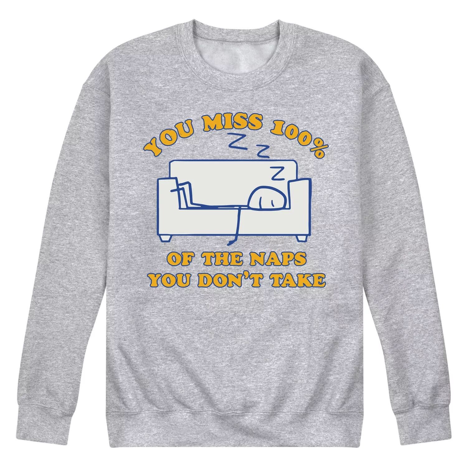 Мужской свитшот You Miss 100 Naps Licensed Character
Мужской свитшот You Miss 100 Naps Licensed Character