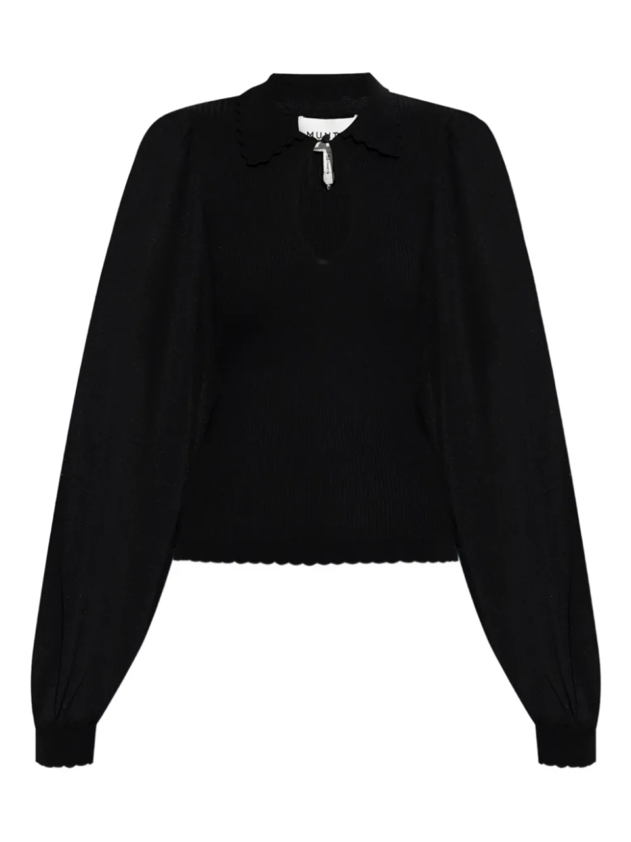 Топ с рукавами-фонариками и вырезом-замочной скважиной MUNTHE, черный
Топ с рукавами-фонариками и вырезом-замочной скважиной MUNTHE, черный