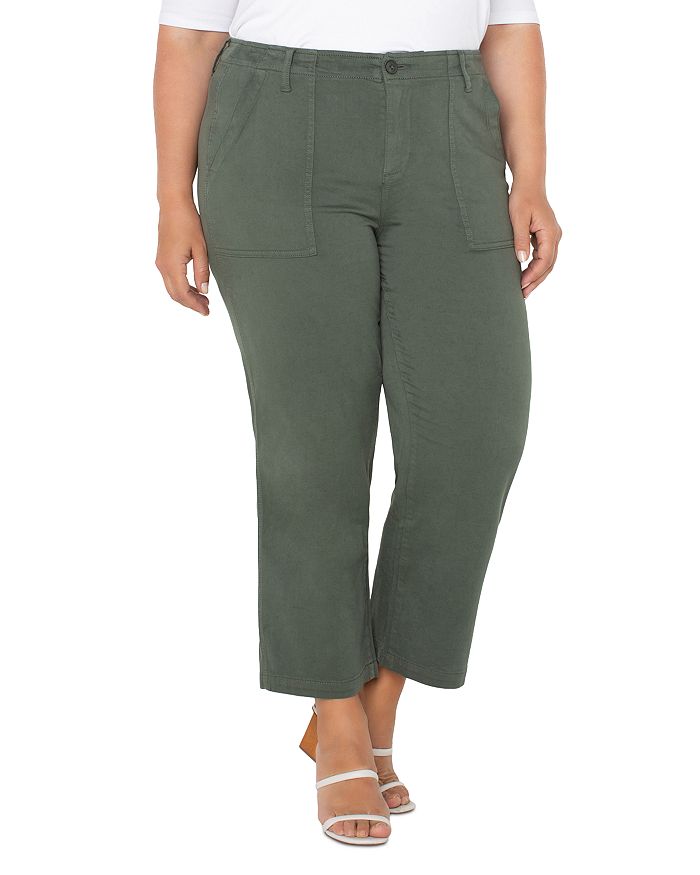 Укороченные карго-брюки Liverpool Los Angeles Plus, зеленый
Укороченные карго-брюки Liverpool Los Angeles Plus, зеленый