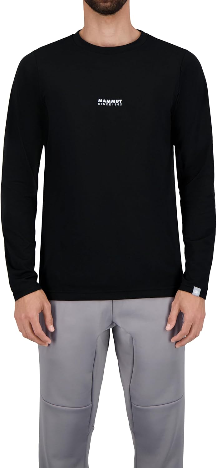 Мужская футболка с длинными рукавами Mammut QD с логотипом, модель AF, черный
Мужская футболка с длинными рукавами Mammut QD с логотипом, модель AF, черный
