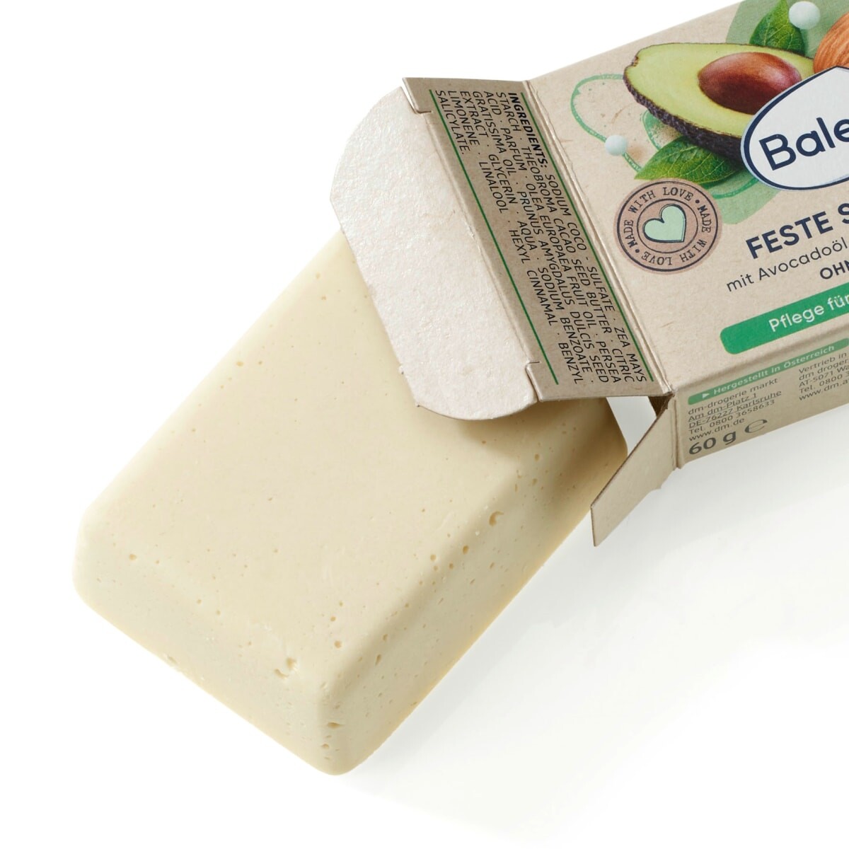 Твердый кондиционер авокадо миндальное молочко 60г Balea
Твердый кондиционер авокадо миндальное молочко 60г Balea