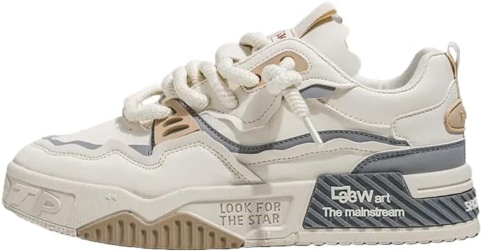 Мужские модные повседневные спортивные кроссовки, удобные, противоскользящие, с толстой подошвой, скейтбордические кроссовки, подходят для занятий спортом на открытом воздухе Txlkgqw, бежевый
Мужские модные повседневные спортивные кроссовки, удобные, противоскользящие, с толстой подошвой, скейтбордические кроссовки, подходят для занятий спортом на открытом воздухе Txlkgqw, бежевый