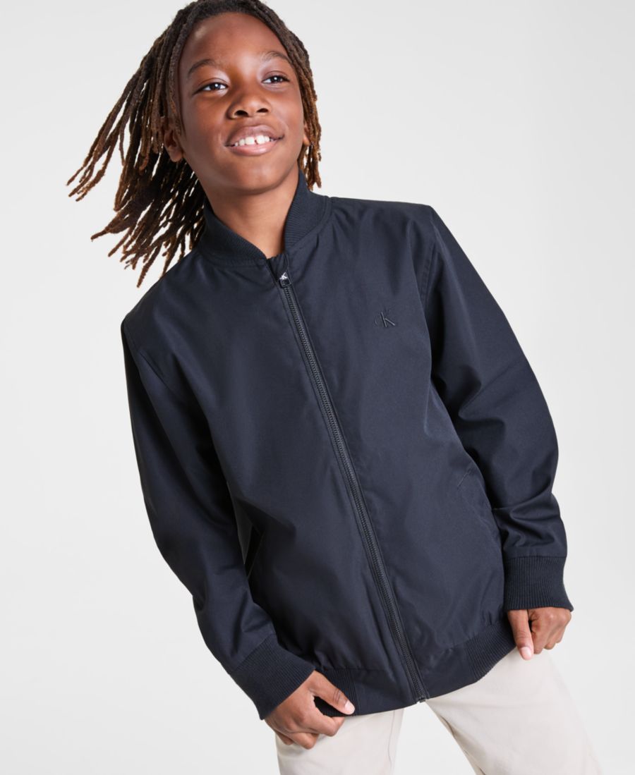 Хлопковая легкая куртка-бомбер CKJ для мальчиков Calvin Klein, Black
Хлопковая легкая куртка-бомбер CKJ для мальчиков Calvin Klein, Black