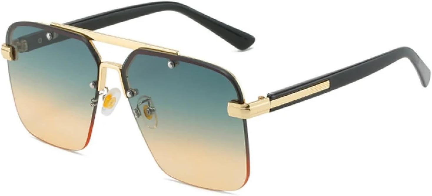 Модные солнцезащитные очки для женщин и мужчин, винтажные, роскошные, с двойной перемычкой, для активного отдыха и вождения, с защитой от УФ-излучения UV400 generic, Black Green Yellow
Модные солнцезащитные очки для женщин и мужчин, винтажные, роскошные, с двойной перемычкой, для активного отдыха и вождения, с защитой от УФ-излучения UV400 generic, Black Green Yellow