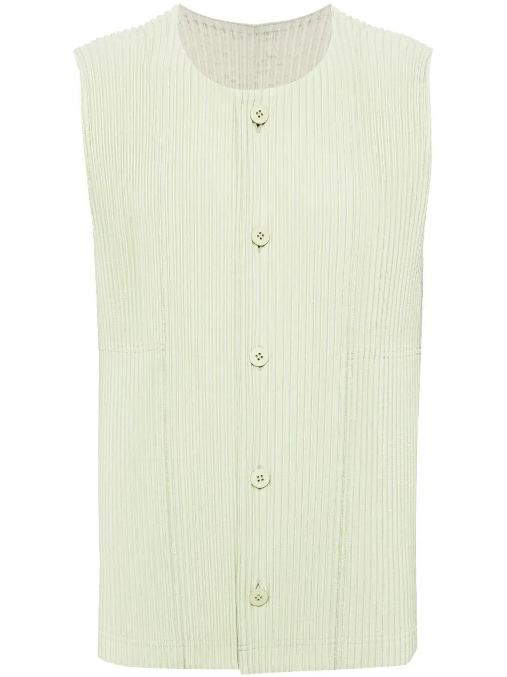 Плиссированный топ без рукавов Homme Plisse Issey Miyake, зеленый
Плиссированный топ без рукавов Homme Plisse Issey Miyake, зеленый