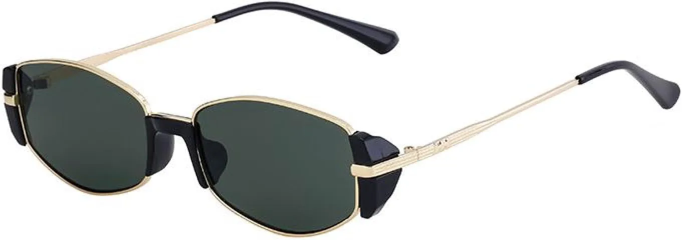 Женские солнцезащитные очки в тонкой прямоугольной оправе, роскошные, винтажные, металлические, модные, с защитой от УФ-излучения UV400 TVTBBVV, C5blackgreen
Женские солнцезащитные очки в тонкой прямоугольной оправе, роскошные, винтажные, металлические, модные, с защитой от УФ-излучения UV400 TVTBBVV, C5blackgreen