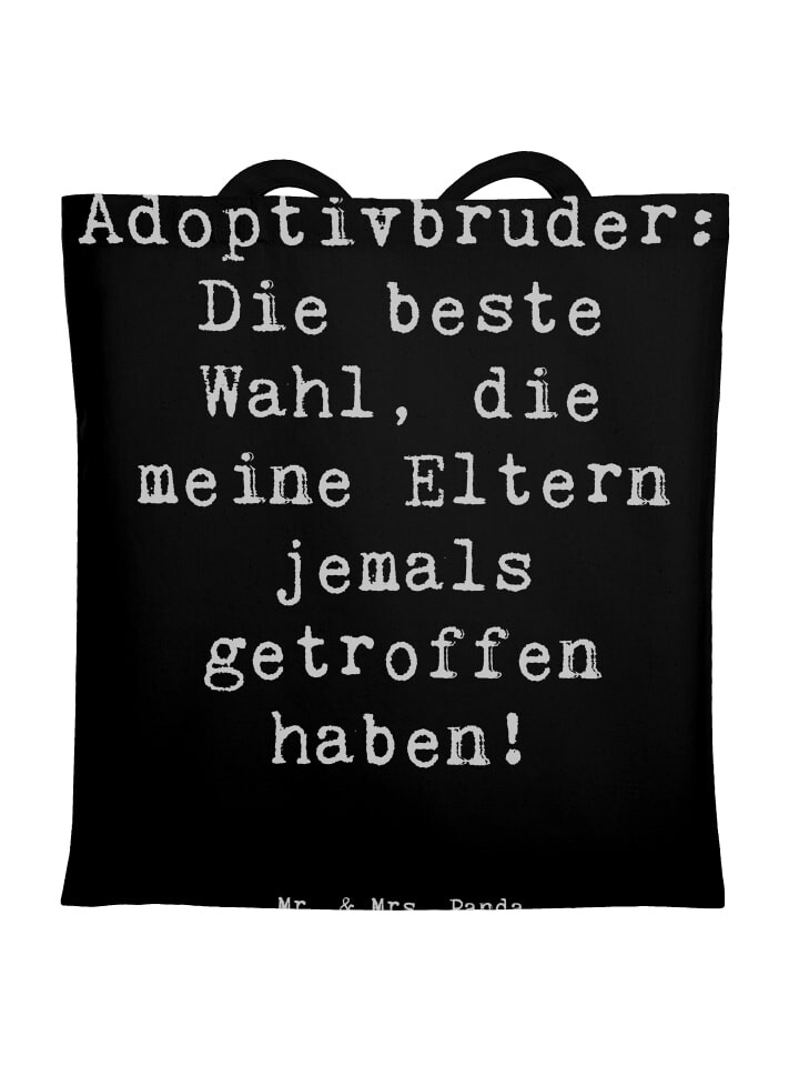 Сумка для переноски Mr & Mrs Panda Adoptivbruder Liebe, черный
Сумка для переноски Mr & Mrs Panda Adoptivbruder Liebe, черный