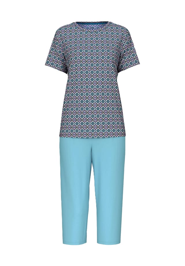Пижама-Капри Spring Nights дышащий хлопок Calida, голубой
Пижама-Капри Spring Nights дышащий хлопок Calida, голубой