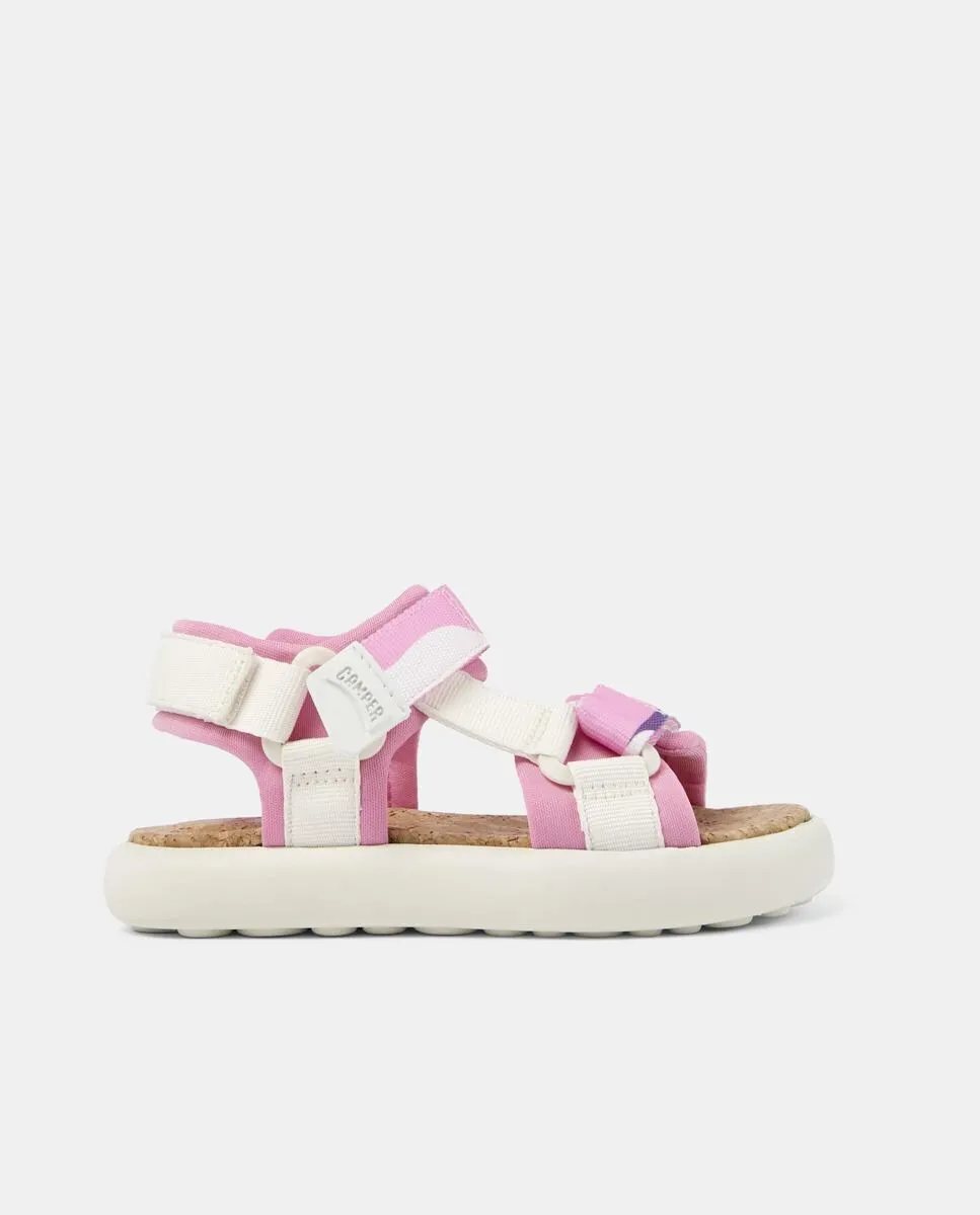 Детские закрытые тканевые сандалии с застежкой-липучкой Camper, розовый
Детские закрытые тканевые сандалии с застежкой-липучкой Camper, розовый