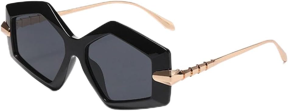 LVTFCO Мужские солнцезащитные очки в форме бриллианта, высококачественные, универсальные, модные, женские, с металлическими дужками и змеевидным узором, зеркальные, Black
LVTFCO Мужские солнцезащитные очки в форме бриллианта, высококачественные, универсальные, модные, женские, с металлическими дужками и змеевидным узором, зеркальные, Black