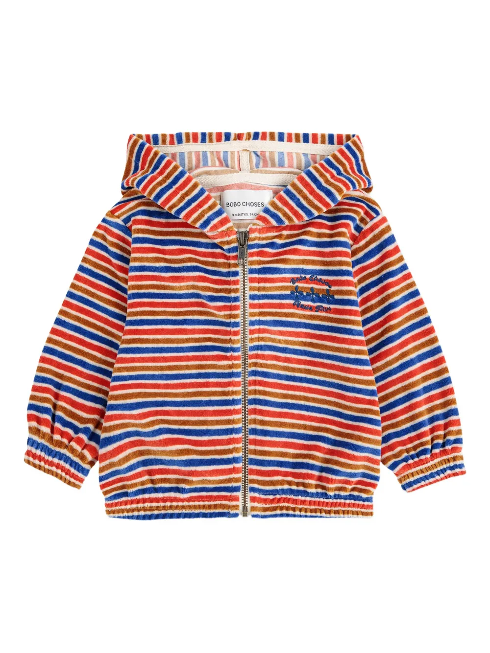 Худи с вышитым логотипом и полосатым узором BOBO CHOSES, красный
Худи с вышитым логотипом и полосатым узором BOBO CHOSES, красный