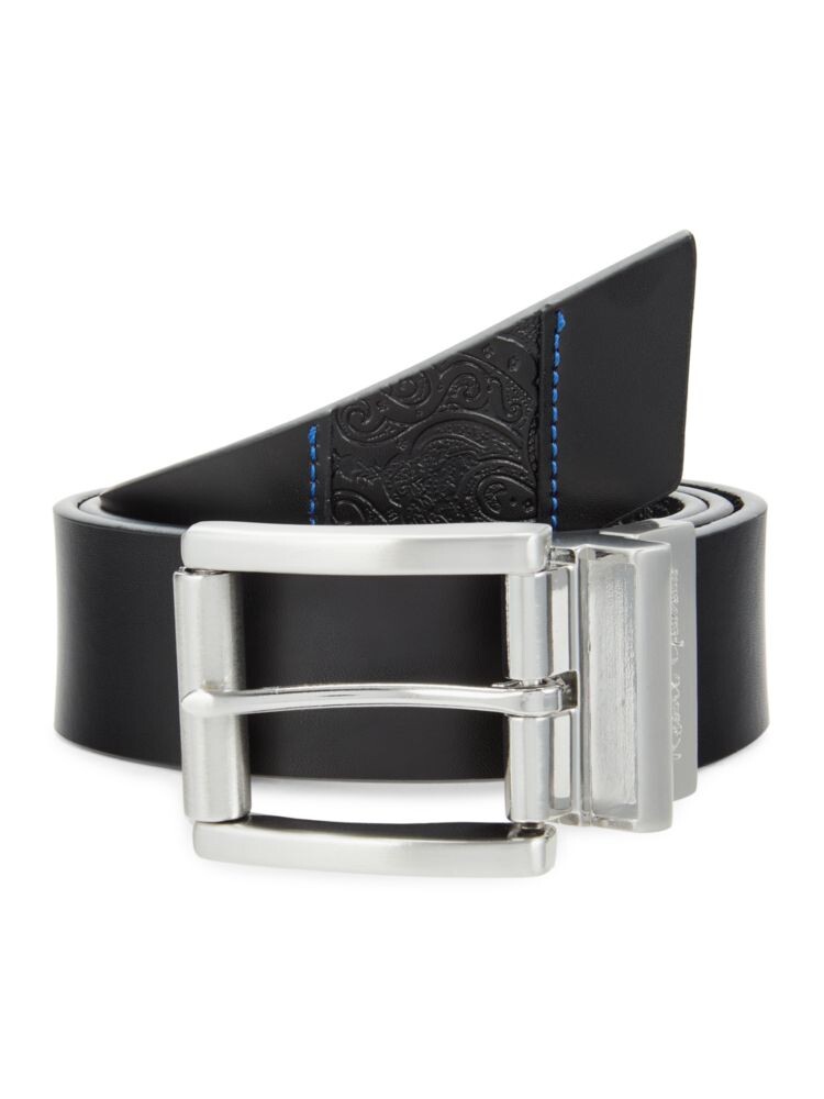 Двусторонний кожаный ремень Norton с тиснением Robert Graham, черный
Двусторонний кожаный ремень Norton с тиснением Robert Graham, черный
