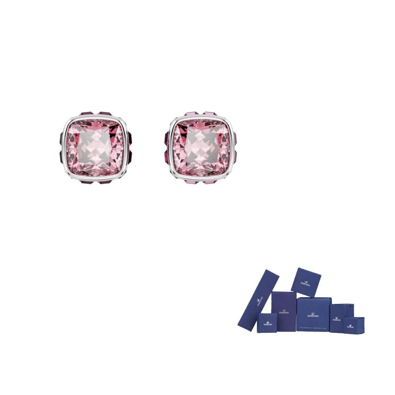 Swarovski Синтетический цирконий, родированное покрытие, искусственные кристаллы, серьги-гвоздики Women's Pink
Swarovski Синтетический цирконий, родированное покрытие, искусственные кристаллы, серьги-гвоздики Women's Pink