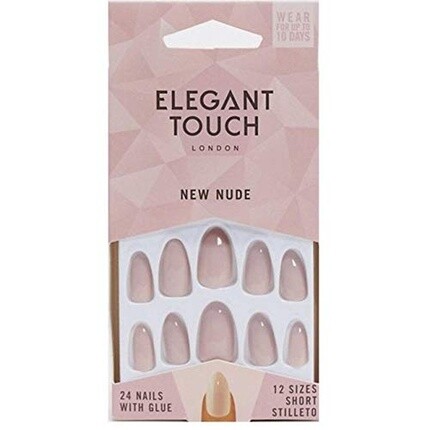 Коллекция идеальных цветных накладных ногтей, новые короткие ногти-стилеты телесного цвета с клеем, 24 шт Elegant Touch
Коллекция идеальных цветных накладных ногтей, новые короткие ногти-стилеты телесного цвета с клеем, 24 шт Elegant Touch