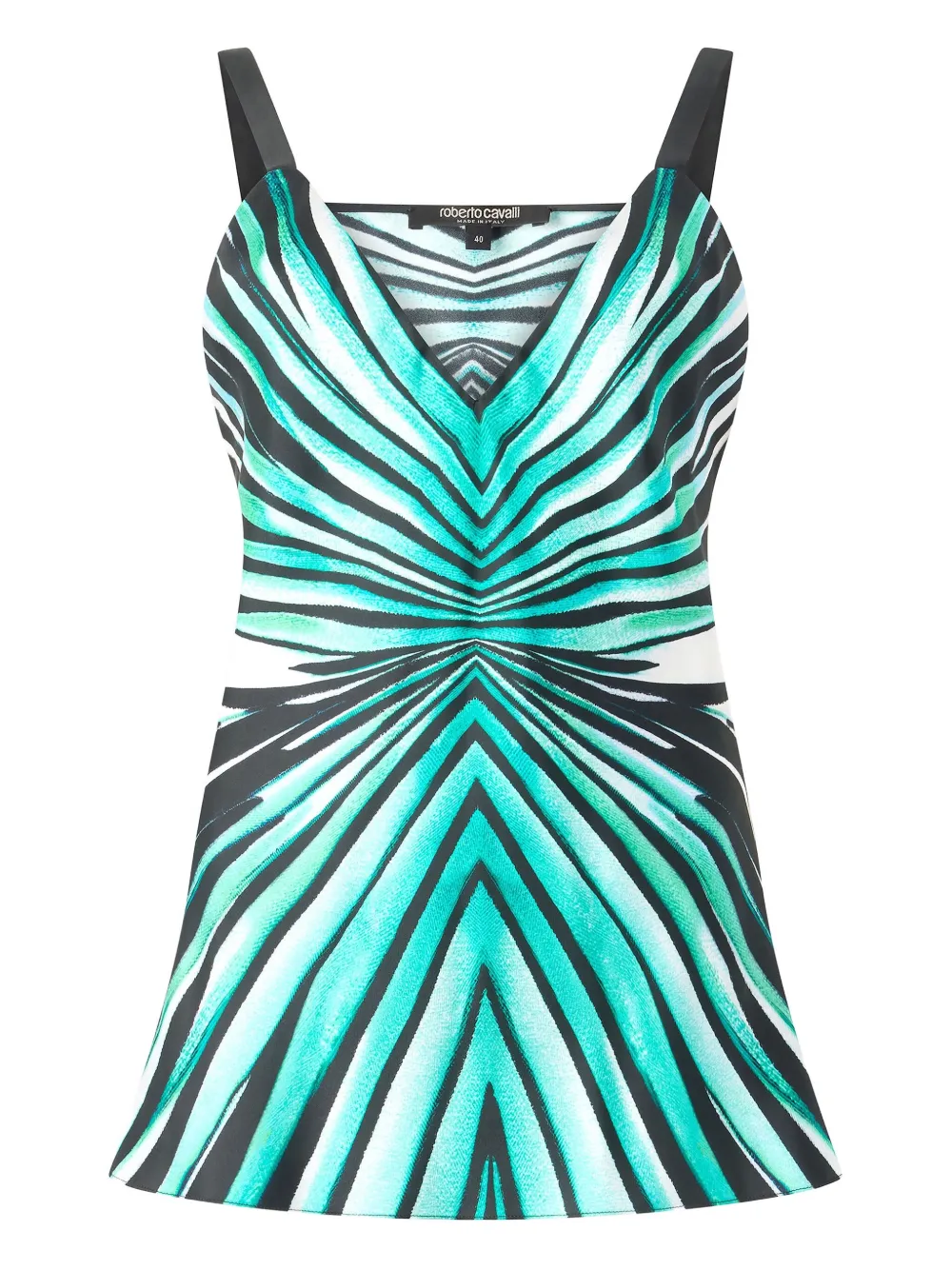 Шелковый топ с принтом Roberto Cavalli, синий
Шелковый топ с принтом Roberto Cavalli, синий