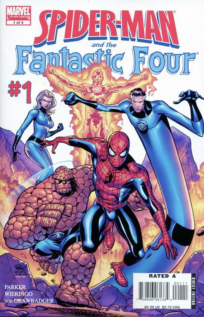 SPIDERMAN AND THE FANTASTIC FOUR #1-4 complete story (SPIDERMAN AND THE FANTASTIC FOUR (2007 MARVEL))
SPIDERMAN AND THE FANTASTIC FOUR #1-4 complete story (SPIDERMAN AND THE FANTASTIC FOUR (2007 MARVEL))
