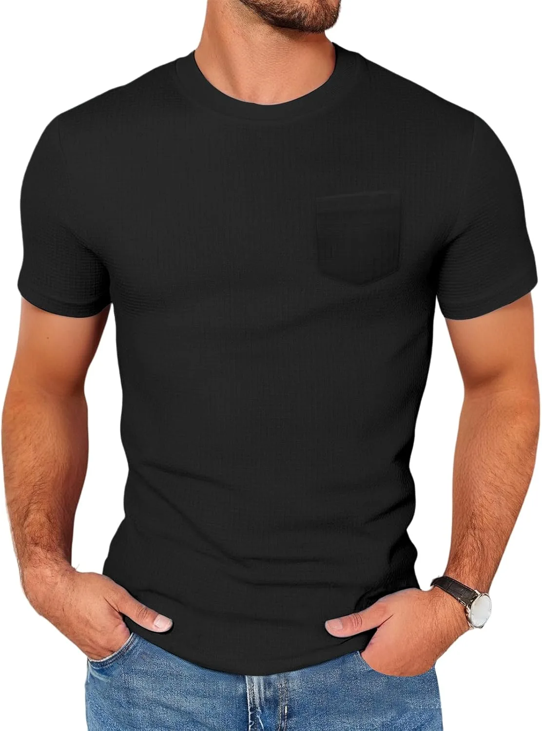 Мужская футболка Waffle Crewneck с коротким рукавом evzosrz
Мужская футболка Waffle Crewneck с коротким рукавом evzosrz