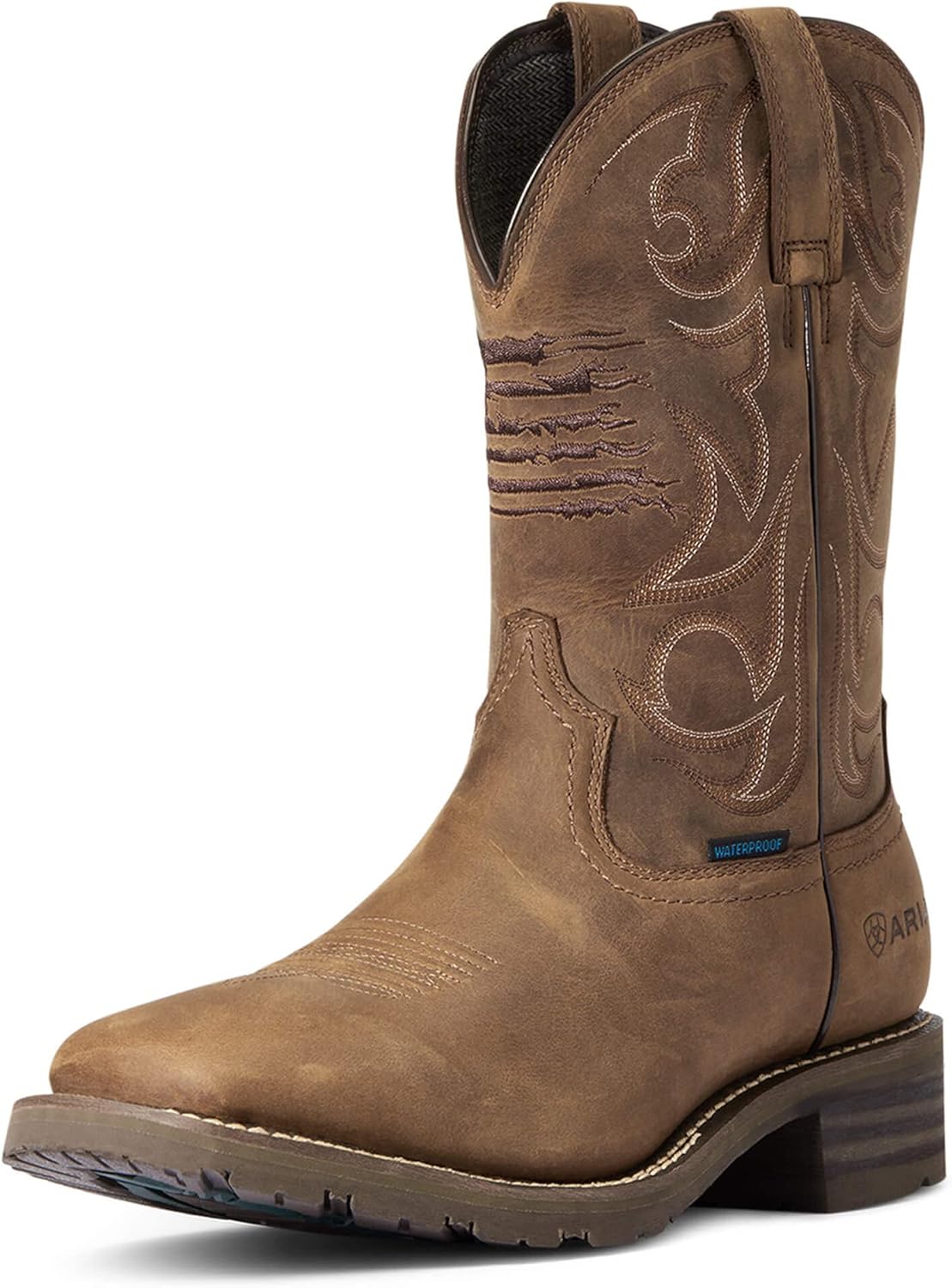Мужские водонепроницаемые вестерн-бутсы ARIAT Hybrid Patriot, коричневый
Мужские водонепроницаемые вестерн-бутсы ARIAT Hybrid Patriot, коричневый