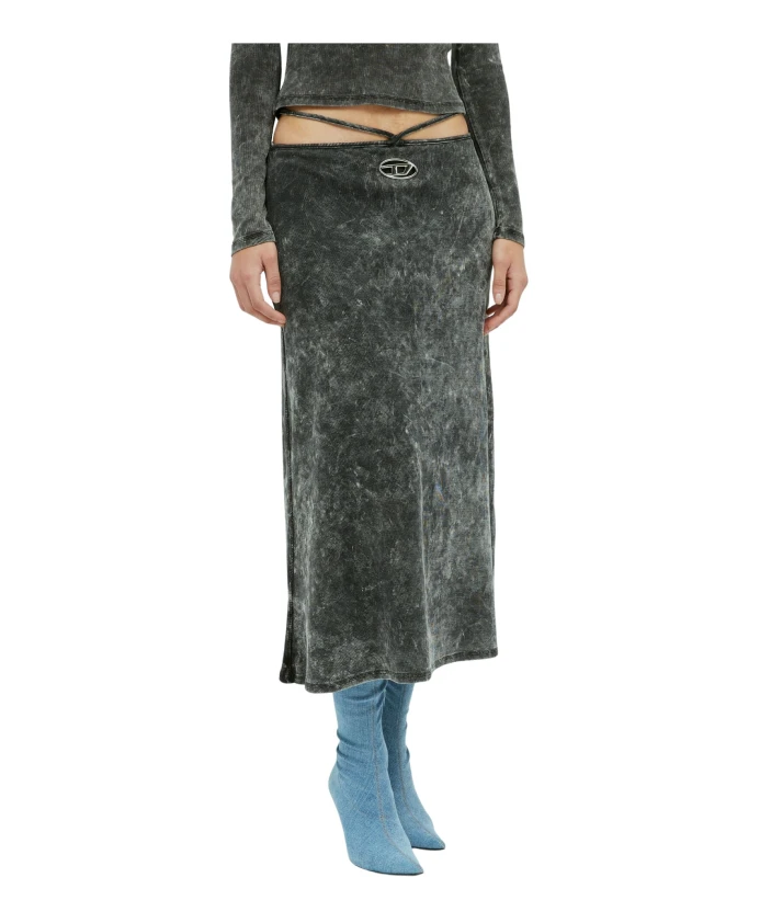 Юбка миди с запахом и мрамором Diesel, серый
Юбка миди с запахом и мрамором Diesel, серый