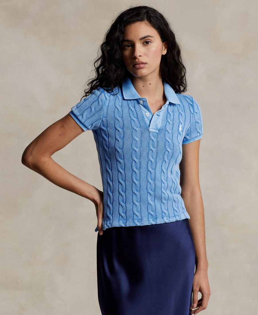 Женская рубашка поло крупной вязки Polo Ralph Lauren, Colby Blue
Женская рубашка поло крупной вязки Polo Ralph Lauren, Colby Blue