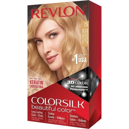 Revlon ColorSilk Beautiful Color Краски для волос Теплый золотистый блондин 75
Revlon ColorSilk Beautiful Color Краски для волос Теплый золотистый блондин 75